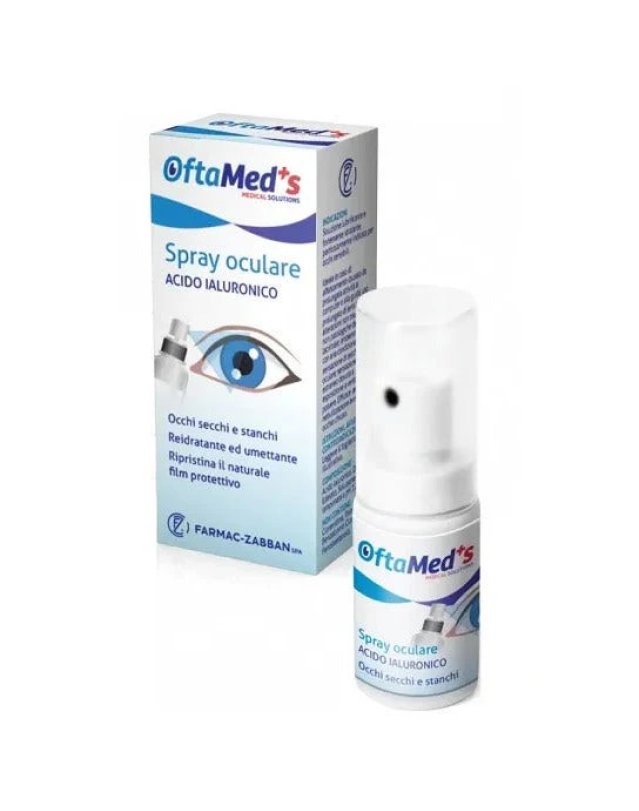 Oftamed's Spray Oculare 10ml &ndash; Occhi Secchi con Acido Ialuronico