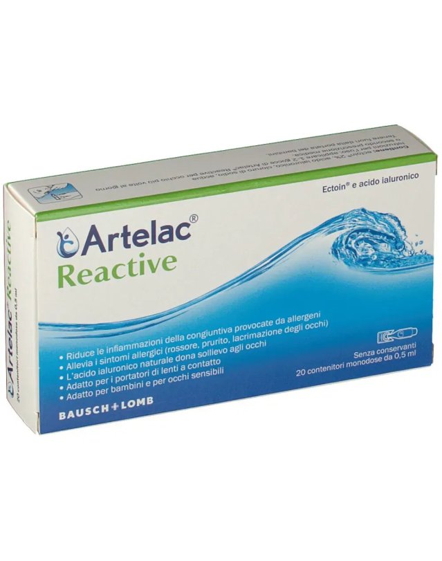 Artelac Reactive 20 Monodose - Allevia Irritazione Oculare Artelac Reactive 20 Monodose - Allevia Irritazione Oculare