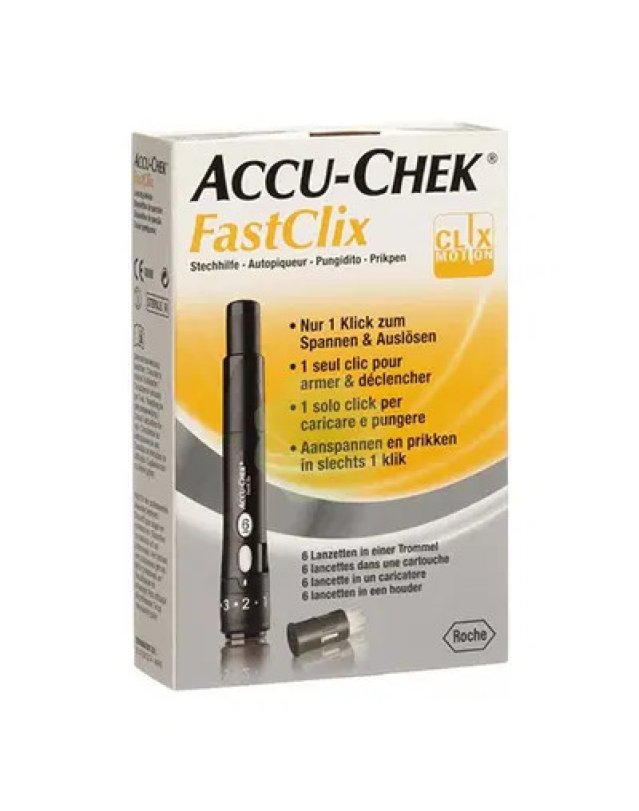 Pungidito Glicemia Accu-Chek Fastclix, Prelievo Semplice e Veloce Pungidito Glicemia Accu-Chek Fastclix, Prelievo Semplice e Veloce