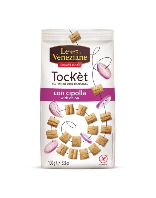 Tock&egrave;t Cipolla Senza Glutine 100g &ndash; Snack di Mais Leggero