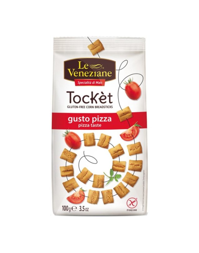 Tock&egrave;t Grissini Gusto Pizza 100g &ndash; Snack Senza Glutine di Mais