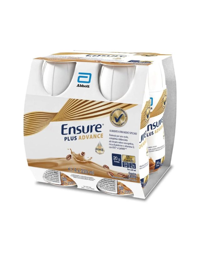 Ensure Plus Advance Caffè 4x220ml - Energia e Massa Muscolare Ensure Plus Advance Caffè 4x220ml - Energia e Massa Muscolare