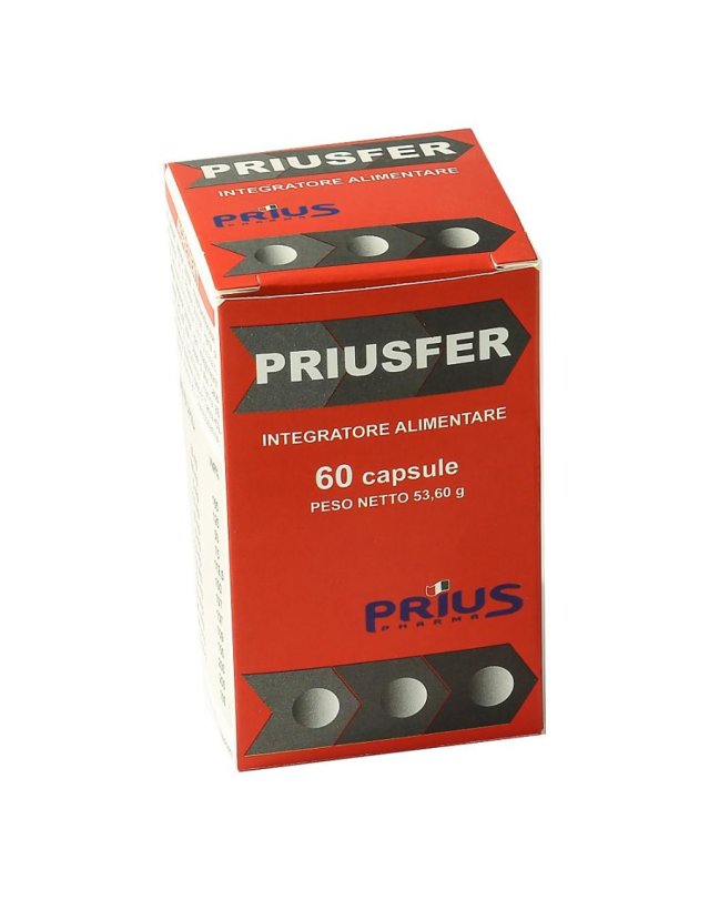 Priusfer 60 Capsule &ndash; Ferro e Vitamine contro Stanchezza