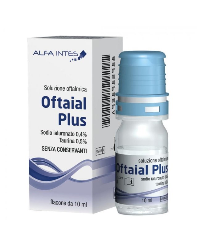 Oftaial Plus 10ml Soluzione Oftalmica Occhi Secchi e Lenti Contatto