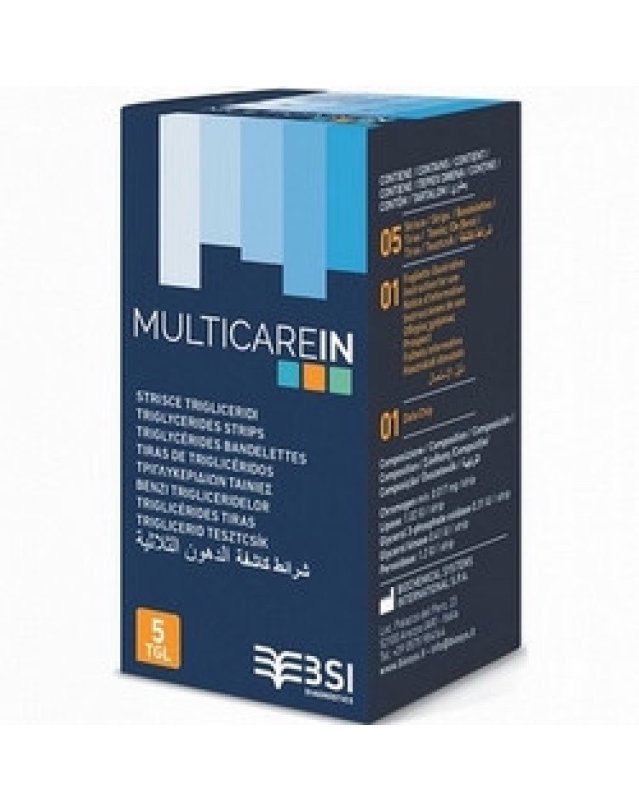 Strisce Trigliceridi MultiCare-in 5 pz - Autodiagnosi e Controllo Strisce Trigliceridi MultiCare-in 5 pz - Autodiagnosi e Controllo