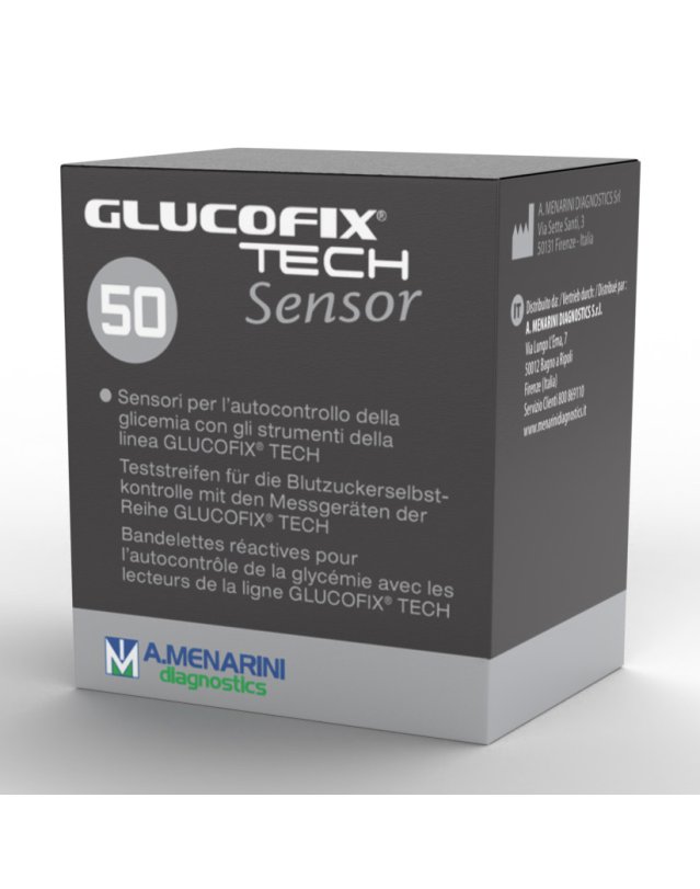 A.Menarini Glucofix Tech Sensor Strisce Glicemia 50 pz