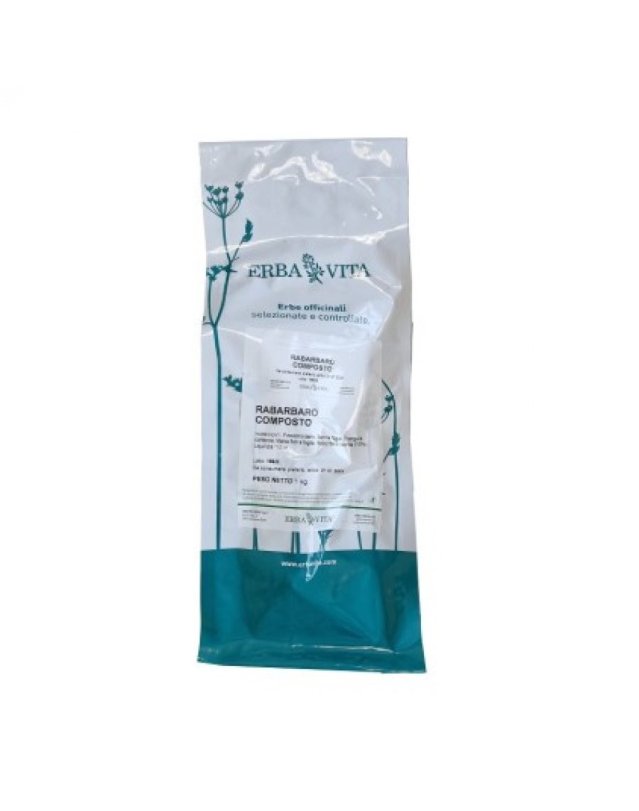 Rabarbaro Composto Erba Vita Tisana 1kg - Digestivo Naturale Rabarbaro Composto Erba Vita Tisana 1kg - Digestivo Naturale