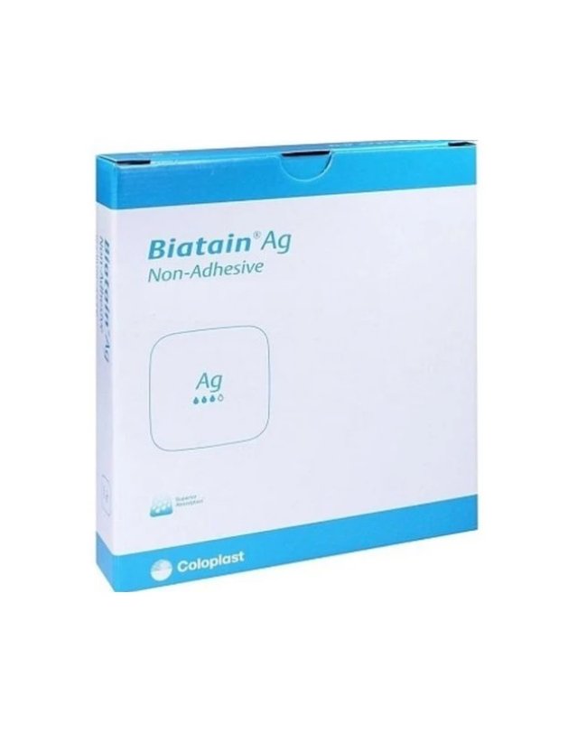 Biatain AG 10x10cm 5pz - Medicazione Argento Non Adesiva Biatain AG 10x10cm 5pz - Medicazione Argento Non Adesiva