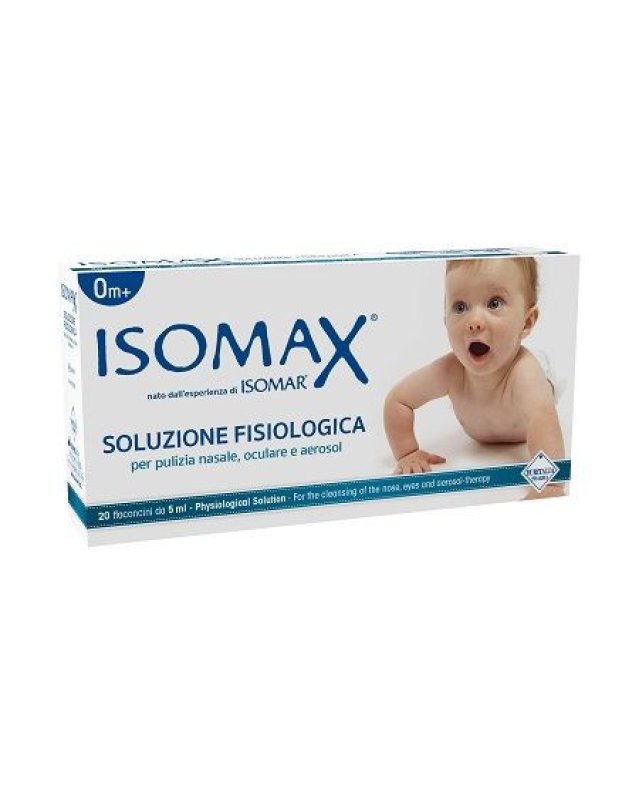 Soluzione Fisiologica Isomax 20 Flaconcini: Igiene Nasale, Occhi e Aerosol Soluzione Fisiologica Isomax 20 Flaconcini: Igiene Nasale, Occhi e Aerosol