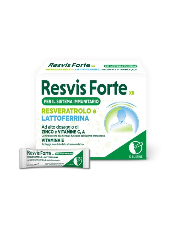 Resvis Forte XR 12 bustine - Difese Immunitarie e Antiossidante Resvis Forte XR 12 bustine - Difese Immunitarie e Antiossidante