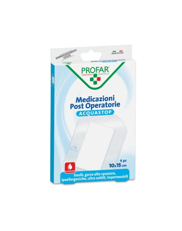 Profar Med Acquastop 10x15cm 4 Pezzi - Medicazione Post Operatoria Profar Med Acquastop 10x15cm 4 Pezzi - Medicazione Post Operatoria