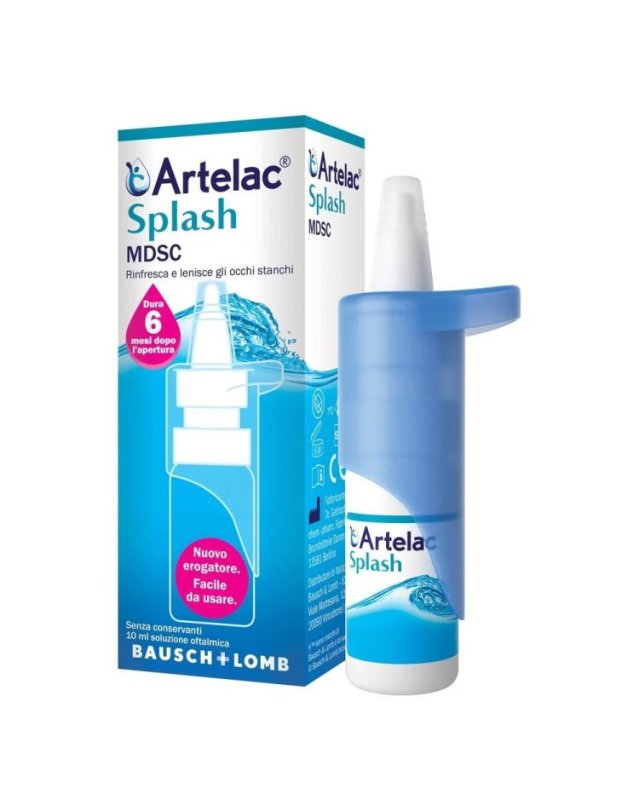 Artelac Splash MDSC 10ml - Sollievo Occhi Secchi e Idratazione Artelac Splash MDSC 10ml - Sollievo Occhi Secchi e Idratazione