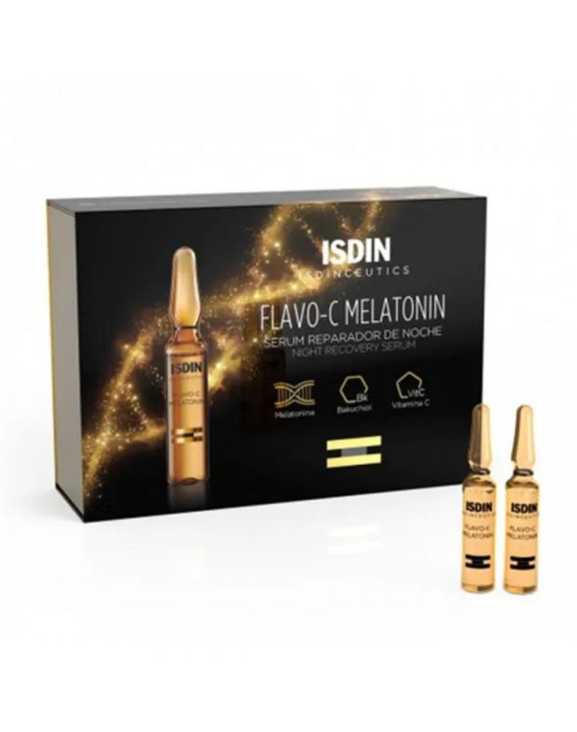 Flavo-C Melat Siero Viso 30 Fiale - Antiossidante Notte