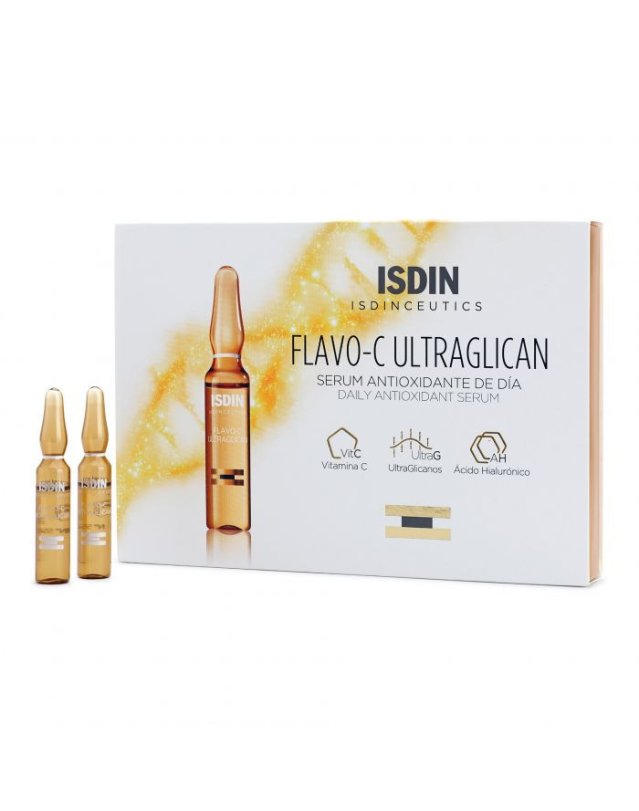 Isdin Isdinceutics Flavo-C Ultraglican 30 Fiale - Siero Viso Antiossidante