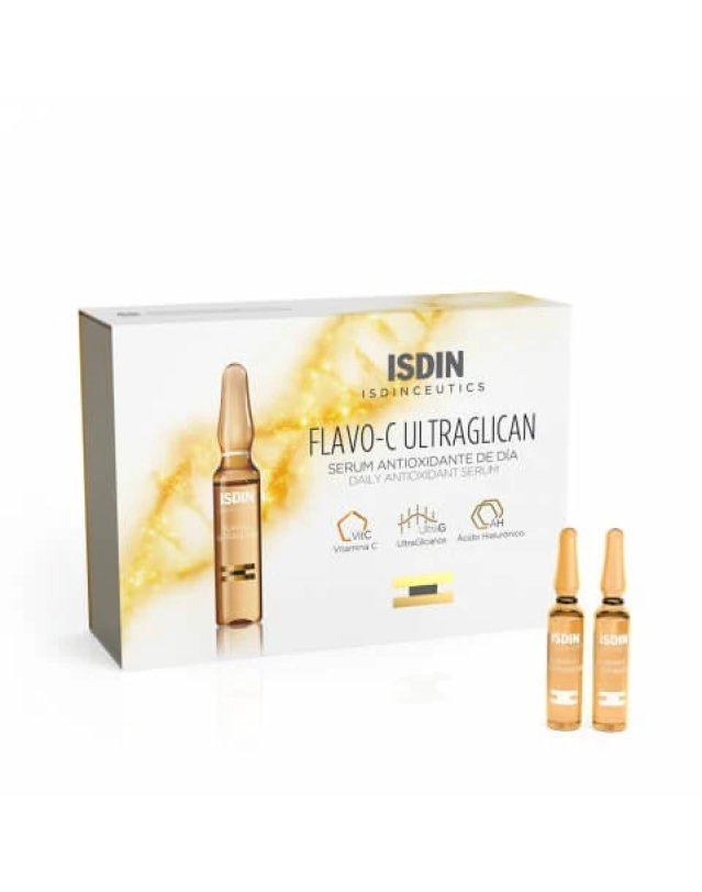 Isdin Isdinceutics Flavo-C Ultraglican 10 Fiale - Siero Viso Antiossidante Isdin Isdinceutics Flavo-C Ultraglican 10 Fiale - Siero Viso Antiossidante