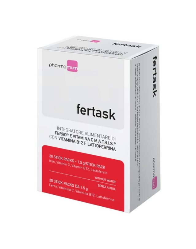 Fertask 20 Stick Pack - Ferro, Vitamine e Lattoferrina