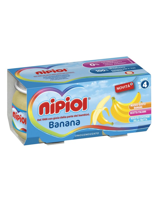 Omogeneizzato Banana Nipiol 160 g - Ideale per neonati