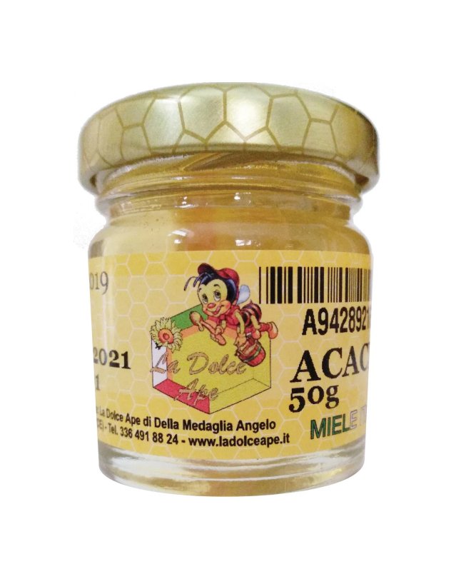Miele di Acacia 50g &ndash; Lenitivo per la Gola e Dolcificante Naturale