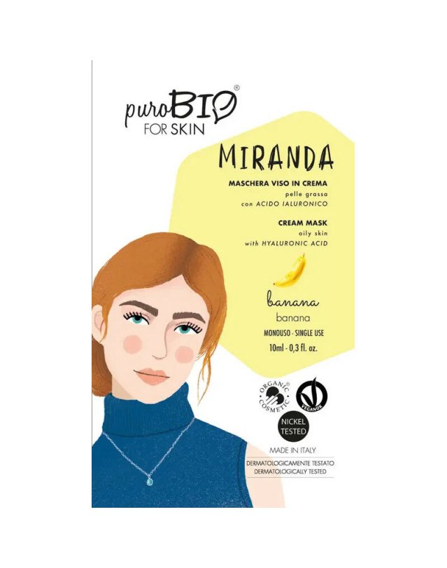 Purobio Miranda Maschera Viso 10ml - Pelli Grasse e Miste Purobio Miranda Maschera Viso 10ml - Pelli Grasse e Miste