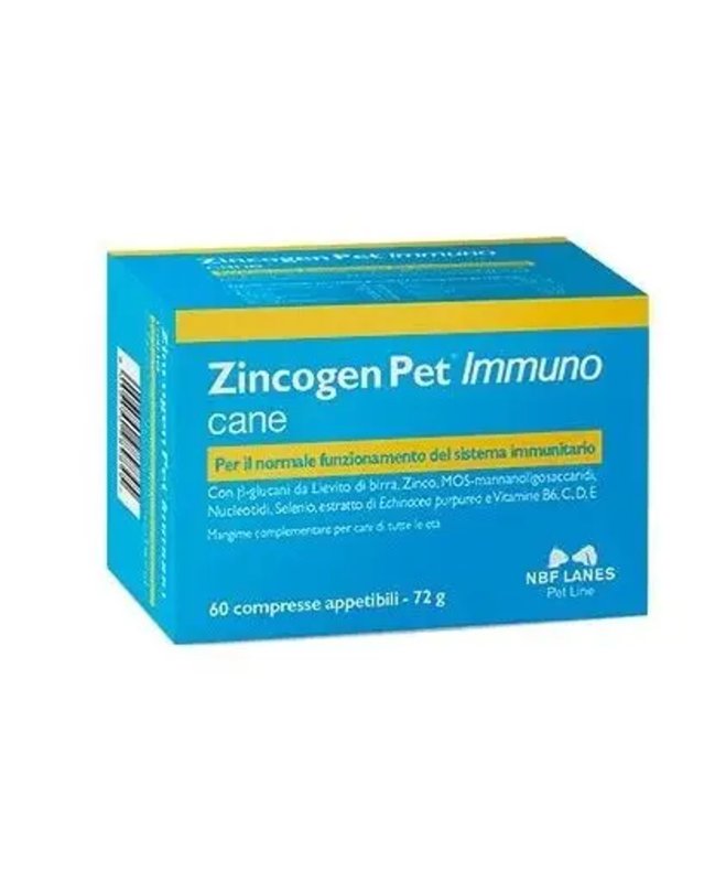 N.B.F. Lanes Zincogen Pet Immuno 60 Compresse