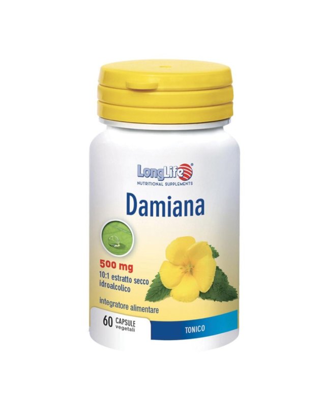 Damiana 500 mg 60 Capsule Vegetali &ndash; Tonico e Benessere Digestivo