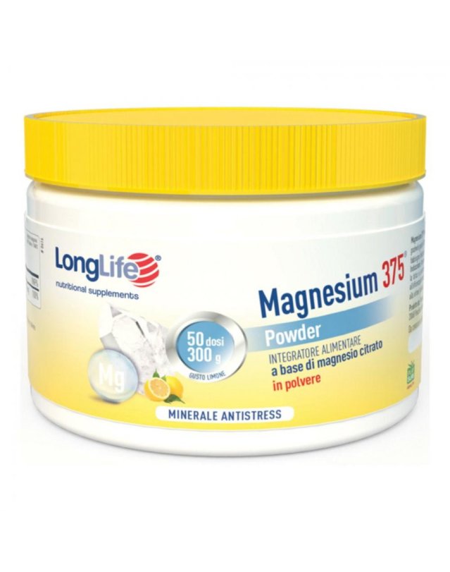 Magnesio 375 Polvere Longlife, 300 g - Energia e Funzione Muscolare