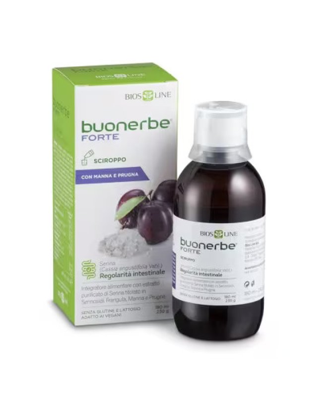 Buonerbe Forte Sciroppo 180ml &ndash; Transito Intestinale e Stitichezza