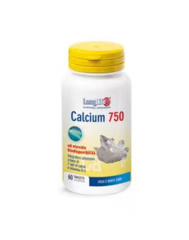 Calcio 750 Longlife 60 Tavolette - Ossa Sane e Funzione Muscolare