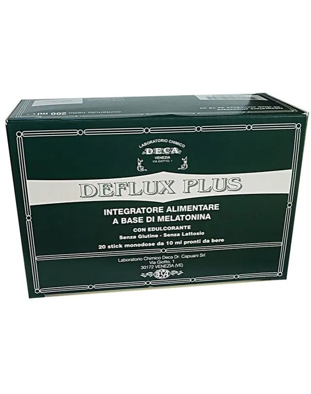 Deca Deflux Plus Integratore Reflusso con Melatonina 20 Stick Monodose