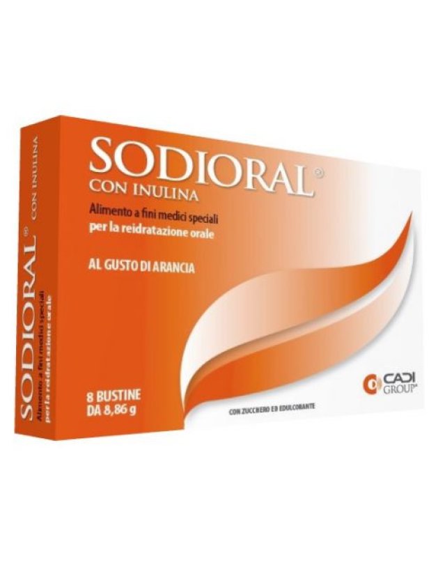 Sodioral Inulina Reidratazione Orale Arancia 8 Bustine