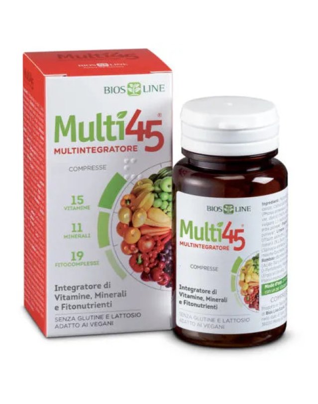 Multi 45 100 Compresse - Multivitaminico Completo per Tutta la Famiglia Multi 45 100 Compresse - Multivitaminico Completo per Tutta la Famiglia