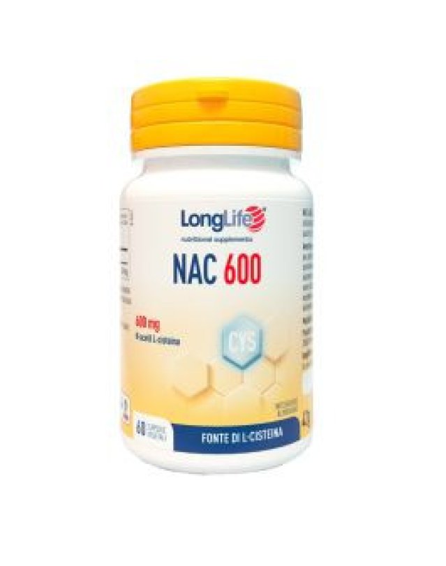 NAC 600mg 60 Capsule &ndash; Antiossidante e Vie Respiratorie
