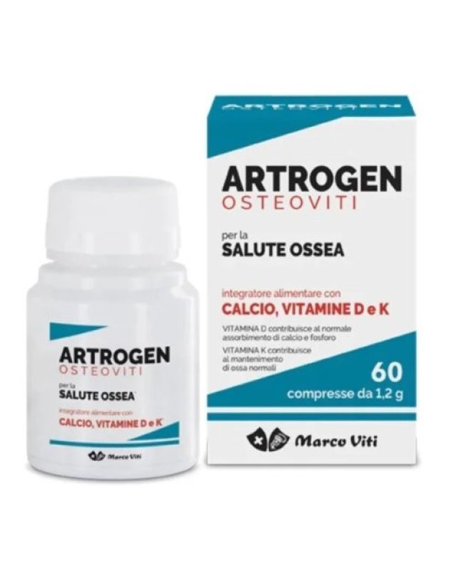 Artrogen Osteoviti 60 Compresse &ndash; Ossa Forti con Calcio Vitamina D e K