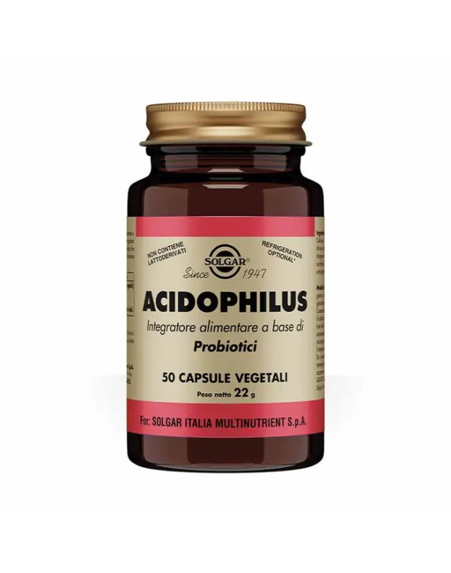 Acidophilus Solgar 50 Capsule Vegetali - Equilibrio Flora Intestinale