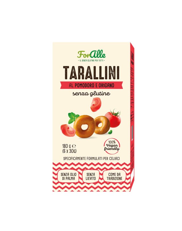 Tarallini Pomodoro e Origano 100g - Senza Glutine, Snack Sfizioso