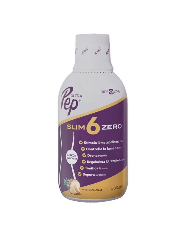 Ultra Pep Slim 6 Zero Ananas 500ml - Equilibrio del Peso Corporeo