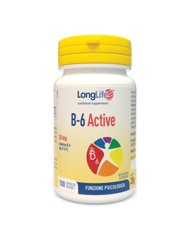 B6 Active Longlife 100 Compresse - Metabolismo Energetico B6 Active Longlife 100 Compresse - Metabolismo Energetico