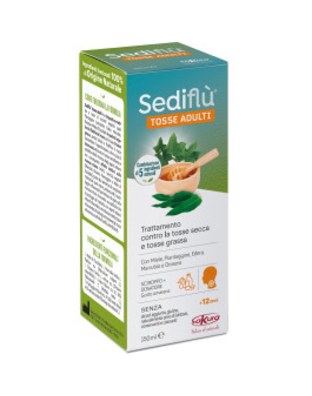 Sediflù Tosse Adulti 150 ml - Fluidificante e Lenitivo Sediflù Tosse Adulti 150 ml - Fluidificante e Lenitivo