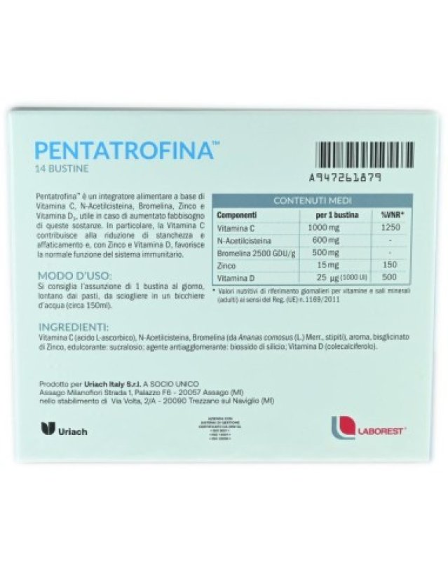 Pentatrofina 14 Bustine - Energia e Sistema Immunitario Pentatrofina 14 Bustine - Energia e Sistema Immunitario