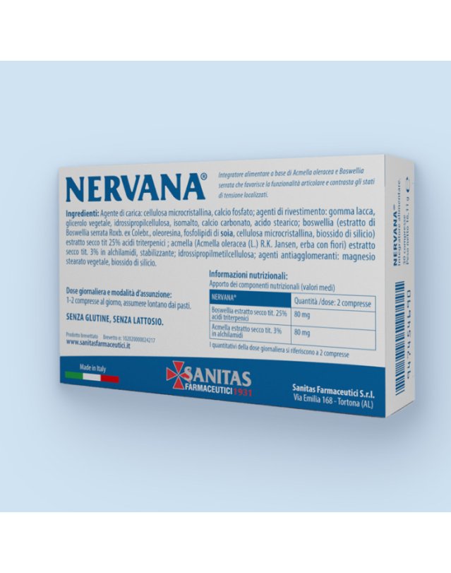 Sanitas Farmaceutici Nervana Integratore per Funzionalit&agrave; Articolare 30 Compresse
