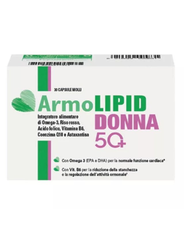 Armolipid Donna 50+ 30 Capsule - Benessere Cardiovascolare Armolipid Donna 50+ 30 Capsule - Benessere Cardiovascolare