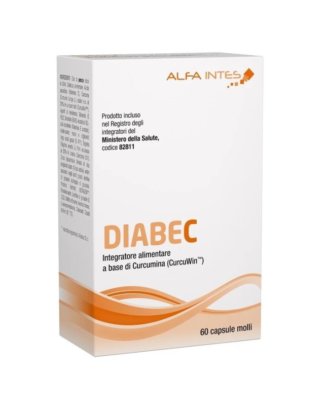 Alfa Intes Diabec Integratore Curcumina 60 Capsule