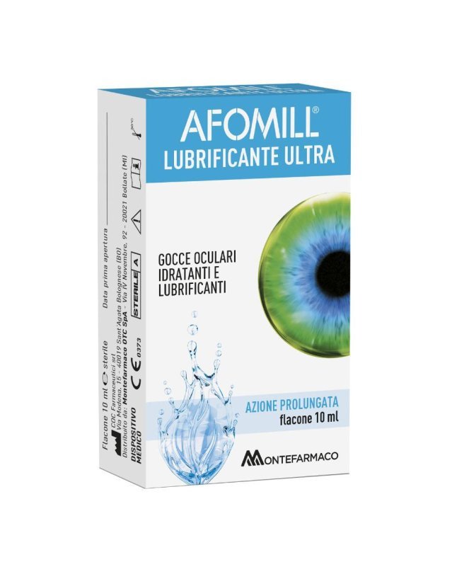 Afomill Lubri Ultra 10x0,5ml, Collirio Idratante Occhi Secchi