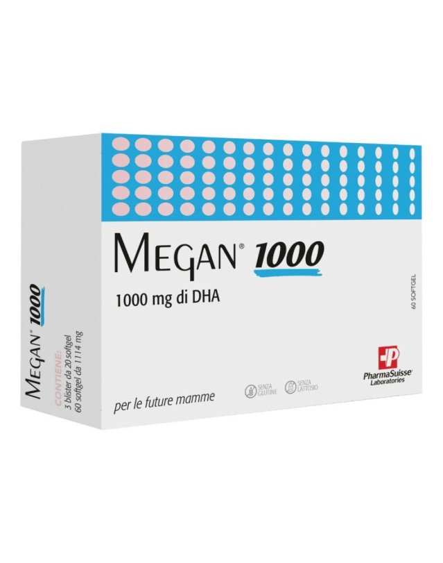 Megan 1000 60 Softgel - Sostegno in Gravidanza