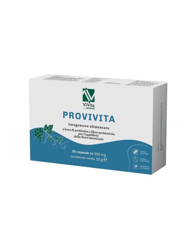 Provivita 20 capsule - Equilibrio Flora Intestinale Provivita 20 capsule - Equilibrio Flora Intestinale