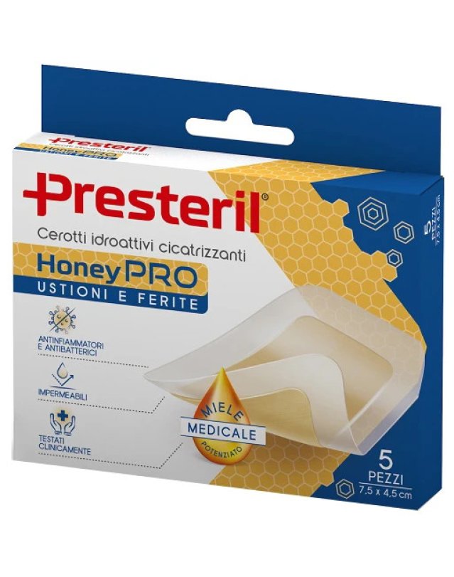 HoneyPRO 5 Cerotti Cicatrizzanti – Ferite e Ustioni HoneyPRO 5 Cerotti Cicatrizzanti – Ferite e Ustioni