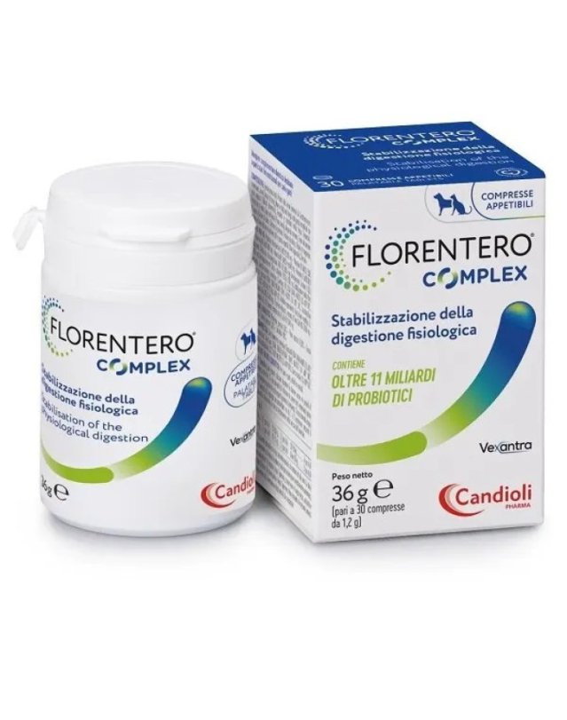 Florentero Complex 30 Compresse - Probiotici per Cani e Gatti