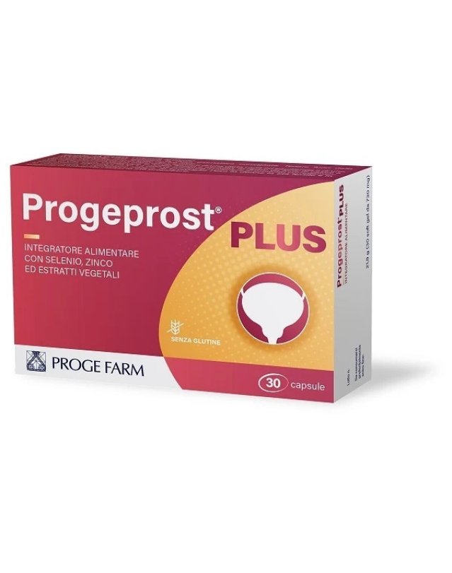 Progeprost Plus 30 Capsule - Funzionalità Prostata e Vie Urinarie Progeprost Plus 30 Capsule - Funzionalità Prostata e Vie Urinarie