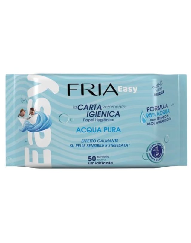 Fria Easy Carta Igienica 50 Salviette Acqua Pura Pelle Sensibile Fria Easy Carta Igienica 50 Salviette Acqua Pura Pelle Sensibile