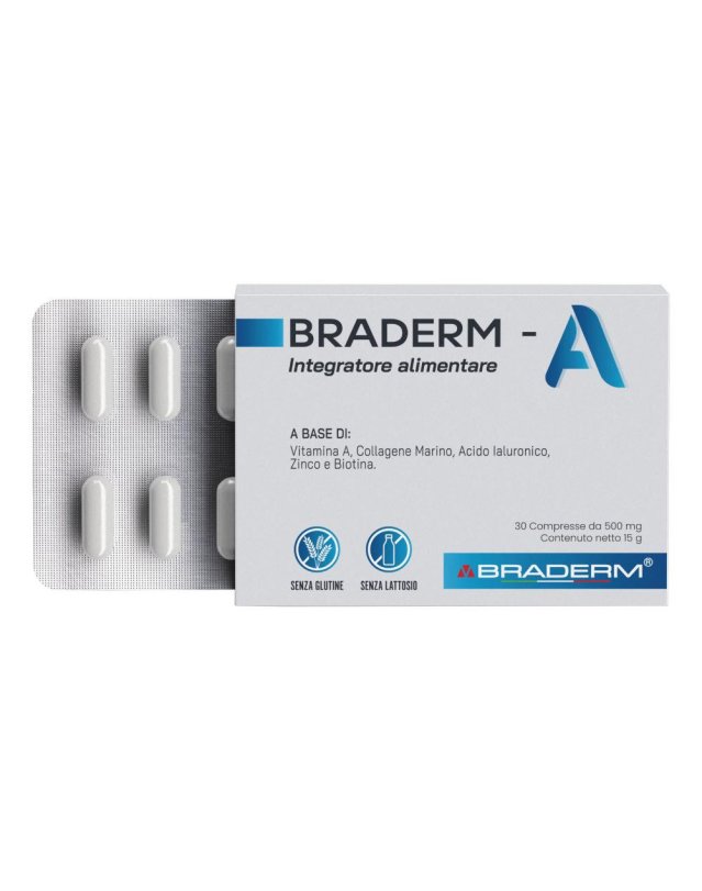 Braderm A 30 Compresse &ndash; Pelle, Collagene e Acido Ialuronico